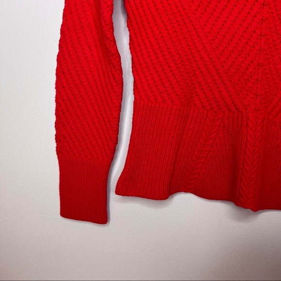 Red Peplum Sweater - Picture 4 of 5